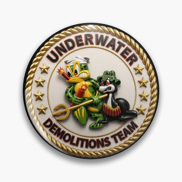 Item preview, Navy - SOF - Underwater Demolitions Team - Sammy - Freddie - 3D - Enhanced designed and sold by Military Insignia Products.