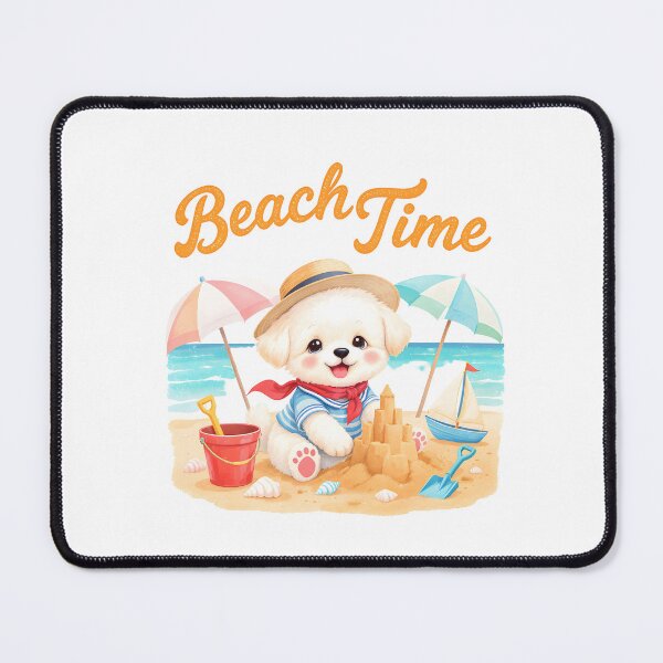 Item preview, Summer Beach Maltipoo Dog Art designed and sold by Kedspicedesign.