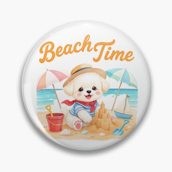 Artikelvorschau, Sommerstrand-Maltipoo-Hundekunst entworfen und verkauft von Kedspicedesign.