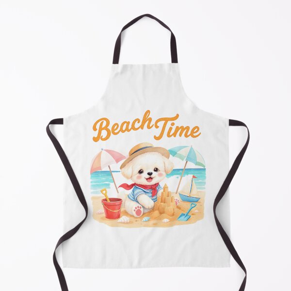 Item preview, Summer Beach Maltipoo Dog Art designed and sold by Kedspicedesign.