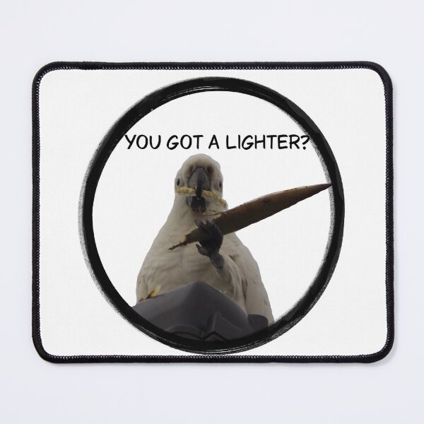 Item preview, Cockatoo asking if you have lighter drawing designed and sold by QueenOfCorn.