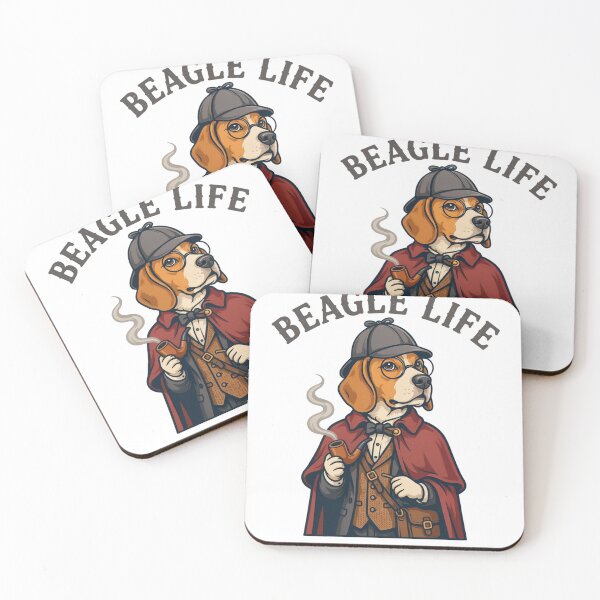 Item preview, Beagle Life Victorian Detective Cape Pipe Est 221B T-Shirt v1 designed and sold by DBWStudios.
