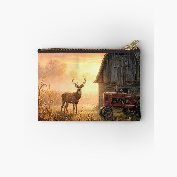 Item preview, Big Buck Standing in Morning Sunrise Farm Field designed and sold by Maria Dryfhout.