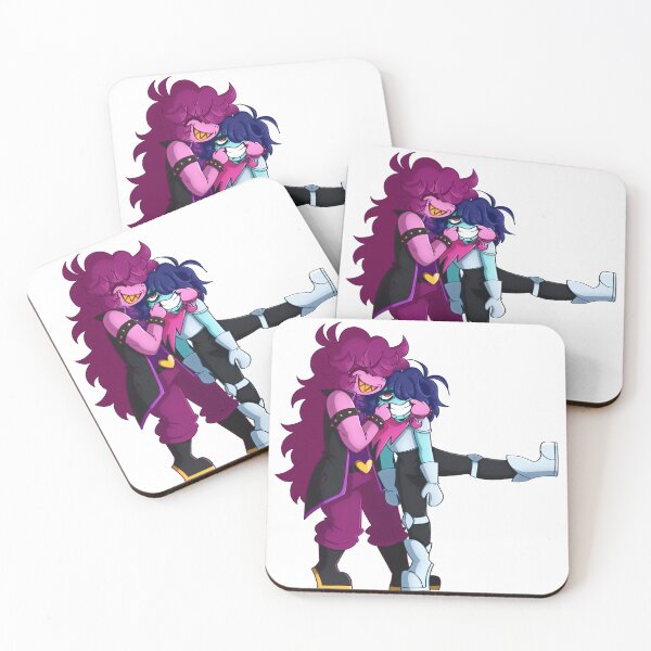 Item preview, DELTARUNE Kris y Susie Pegatina designed and sold by scaredycatoxo.