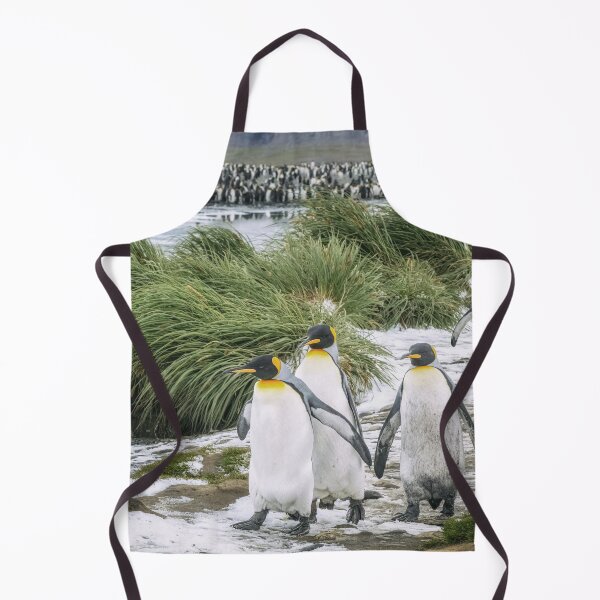 Item preview, King Penguins on a Snowy Path South Georgia Island designed and sold by PhotoArt by Joan Carroll.
