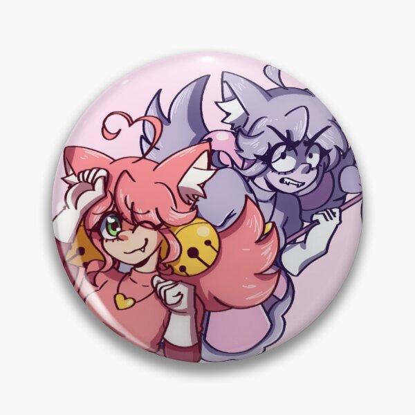Item preview, DELTARUNE Pink Mew Mew Sticker designed and sold by scaredycatoxo.