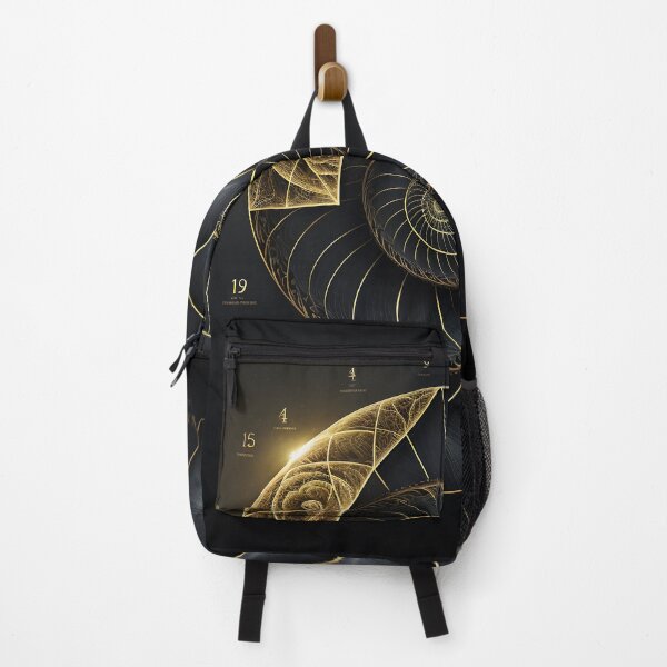 Item preview, Gold Wedge Spiral with Fibonacci Numbers designed and sold by RAGANADesign.