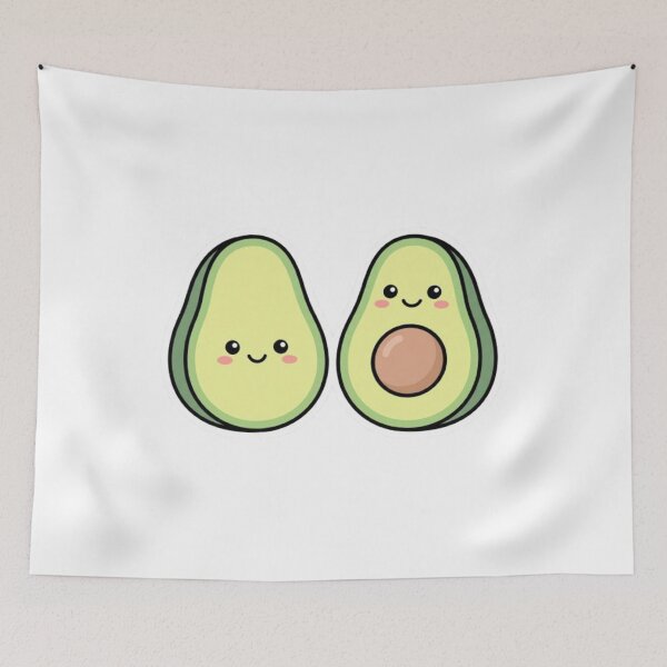 Item preview, Kawaii Avocado Halves - Cute Duo Style Sticker designed and sold by Gabzerinho.