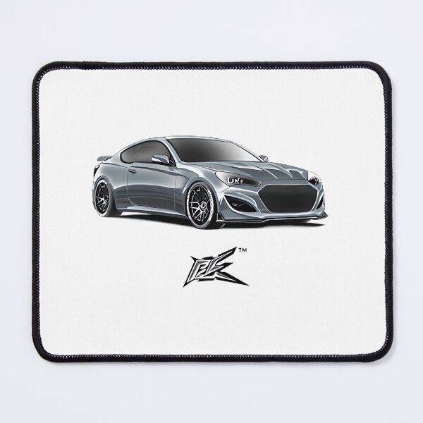 Item preview, Sleek Gray Hyundai Genesis Coupe Art – Modern Automotive Design Print | Perfect Gift For You And Friends designed and sold by kaee-eeee.