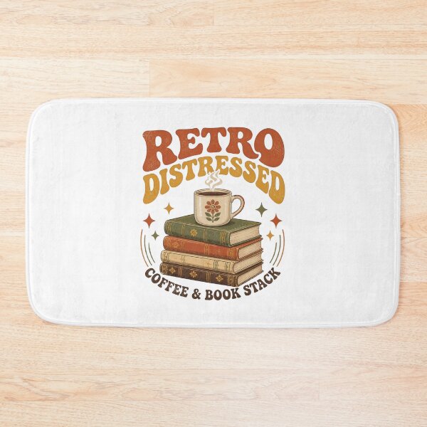 Item preview, Retro Distressed Coffee Book Stack Aesthetic designed and sold by Coffread.