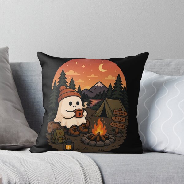 Item preview, Cute Ghost Camping In The Wilderness designed and sold by BanksyNB.