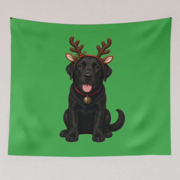 Item preview, Reindeer Lab – Christmas Reindeer Labrador designed and sold by Goodthingstree.