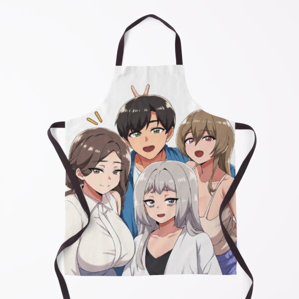 Item preview, Cute Anime Group Selfie – Funny Friends Sticker designed and sold by MeowLoka ⭐⭐⭐⭐.