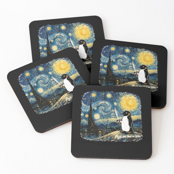 Item preview, Flight was Never an Option penguin Starry Night Van Gogh   designed and sold by BornBorn.