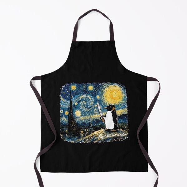 Item preview, Flight was Never an Option penguin Starry Night Van Gogh   designed and sold by BornBorn.