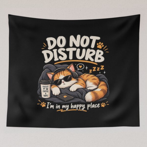 Item preview, Do Not Disturb Cat Coffee Naps designed and sold by Pick&Grin.