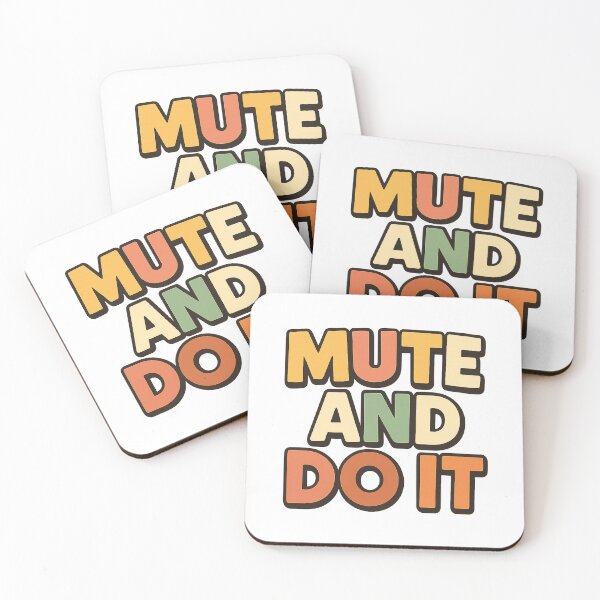 Item preview, MUTE AND DO IT ADHD Humor Typography designed and sold by Ainbowz-Artwork.