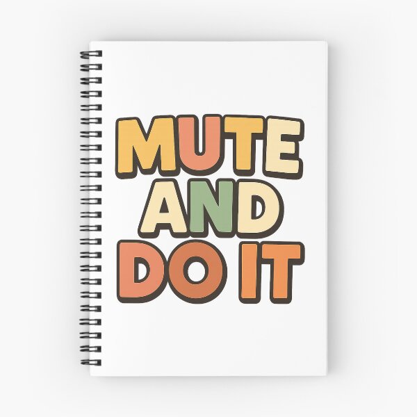 Item preview, MUTE AND DO IT ADHD Humor Typography designed and sold by Ainbowz-Artwork.