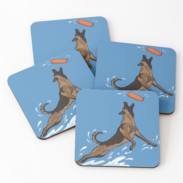 Item preview, Dock Diving Malinois designed and sold by Bluek9sDesign.