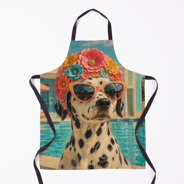Item preview, Pool Day Dalmatian designed and sold by FloramoonArt.