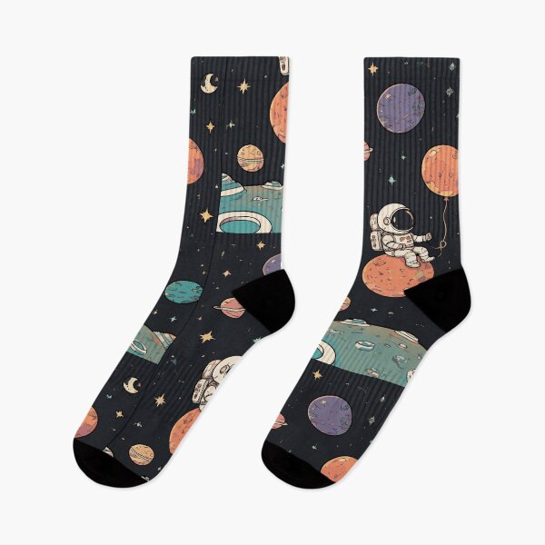 Item preview, Astronaut Floating Through Space Illustration designed and sold by BanksyNB.