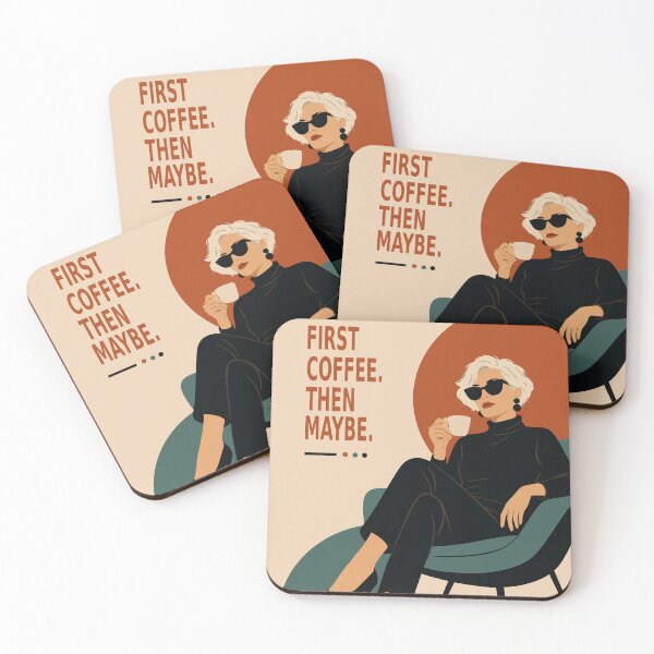 Item preview, Funny Coffee Art Print | Retro Woman Print | Mid Century Modern Art | Coffee Lover Gift designed and sold by Studio pod Burom.