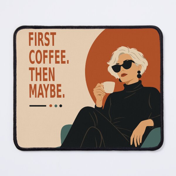 Item preview, Funny Coffee Art Print | Retro Woman Print | Mid Century Modern Art | Coffee Lover Gift designed and sold by Studio pod Burom.