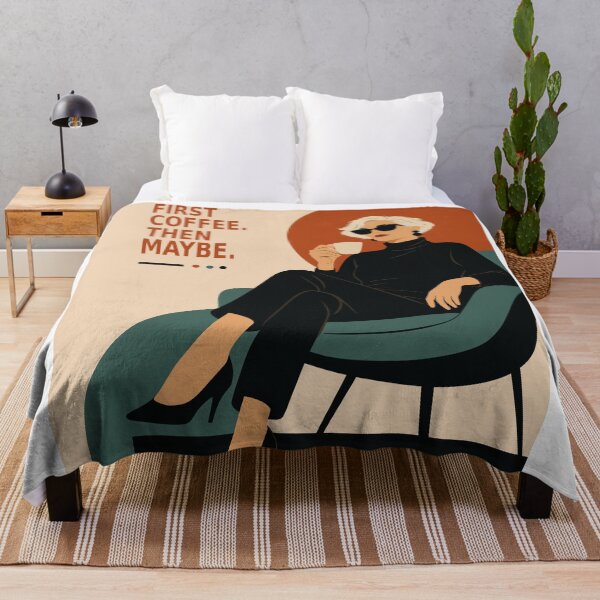 Item preview, Funny Coffee Art Print | Retro Woman Print | Mid Century Modern Art | Coffee Lover Gift designed and sold by Studio pod Burom.