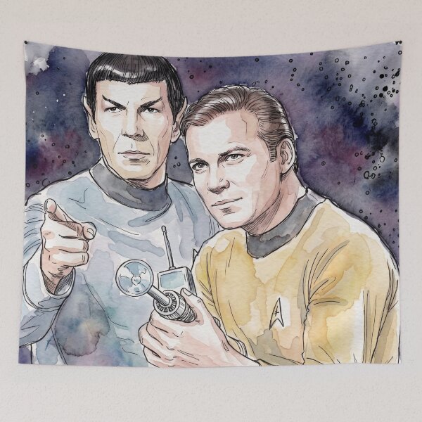 Item preview, Captain Kirk and Mr. Spock designed and sold by sid1802.
