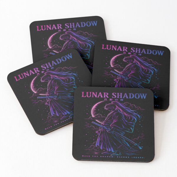 Item preview, Lunar Shadow Samurai -Neon Cyberpunk| Moon Shadow Warrior  designed and sold by TTdesigns123.