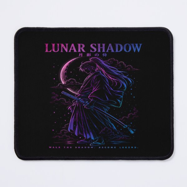 Item preview, Lunar Shadow Samurai -Neon Cyberpunk| Moon Shadow Warrior  designed and sold by TTdesigns123.