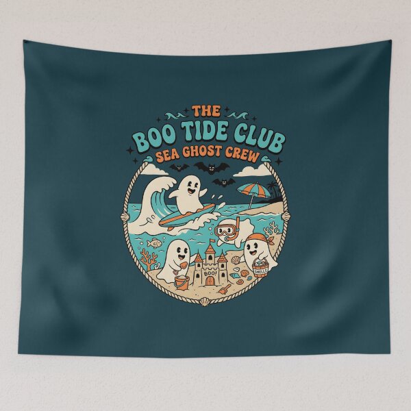 Item preview, "The Boo Tide Club. Sea Ghost Crew" Beach Halloween Coastal Design designed and sold by Sea Gem.