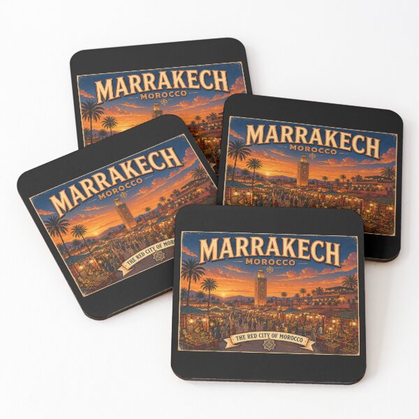 Item preview, Marrakech Morocco Vintage Travel Poster - TheRed City of Morocco designed and sold by SilverLook48.