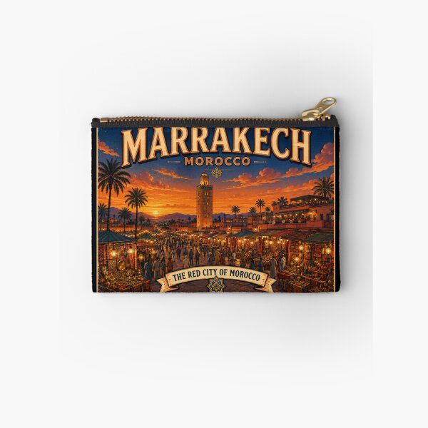 Item preview, Marrakech Morocco Vintage Travel Poster - TheRed City of Morocco designed and sold by SilverLook48.