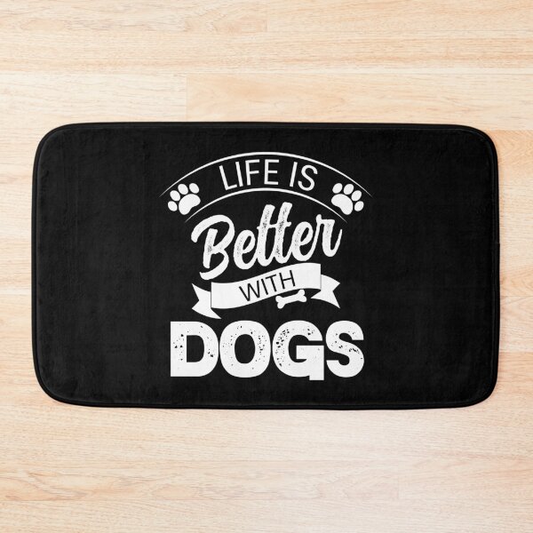 Item preview, Life is better with dogs typography design designed and sold by teeuniq.