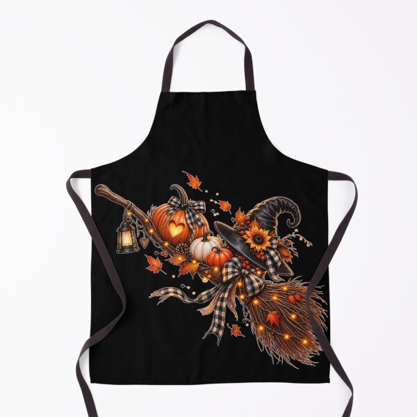 Item preview, Autumn Witch Broom Pumpkin Magic designed and sold by Wild Ink Studio by Barbara.