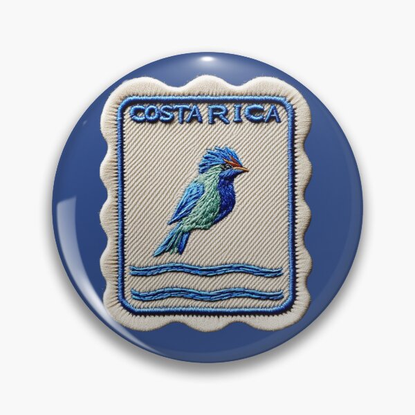 Item preview, Costa Rica Travel Patch Motmot Bird Embroidered designed and sold by tiigerdad.