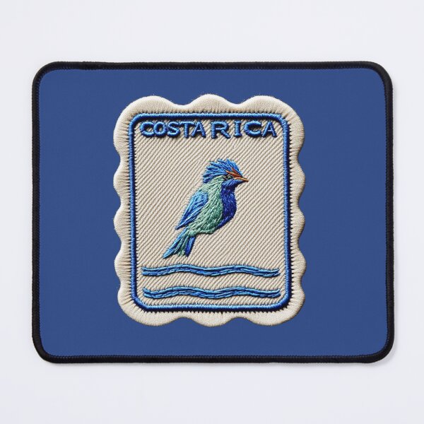 Item preview, Costa Rica Travel Patch Motmot Bird Embroidered designed and sold by tiigerdad.