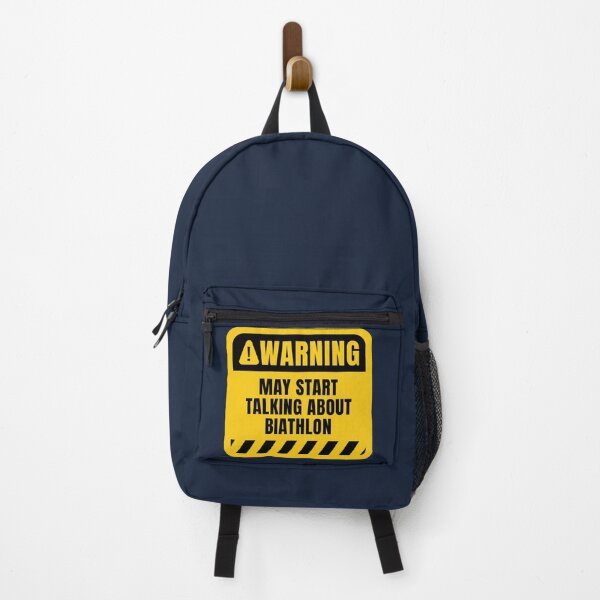 Item preview, Biathlon Funny Warning Sign designed and sold by MaryAller.