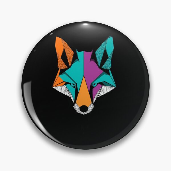 Item preview, Colorful Geometric Fox - Low Poly Art designed and sold by GeoBeast.