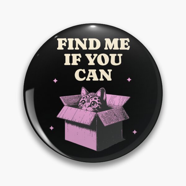 Item preview, Find Me If You Can Cute Cat in a Box T-Shirt | Funny Kitten Lover Gift designed and sold by Randomnessy.