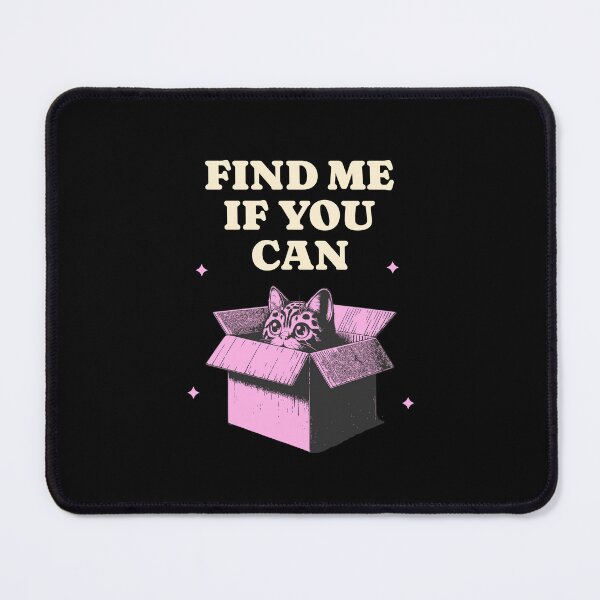 Item preview, Find Me If You Can Cute Cat in a Box T-Shirt | Funny Kitten Lover Gift designed and sold by Randomnessy.