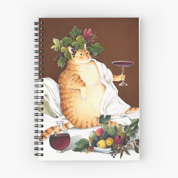 Item preview, Caravaggio Bacchus Cat Classical Art Parody designed and sold by Inna Ruda.