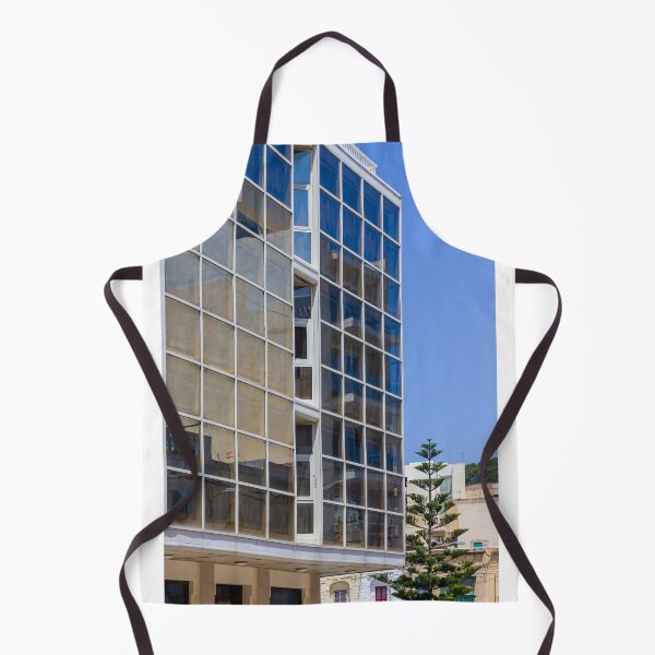 Item preview, Modern Glass Building Facade With Reflective Windows, Blue Sky and Urban Architectural Detail designed and sold by Nmallia.