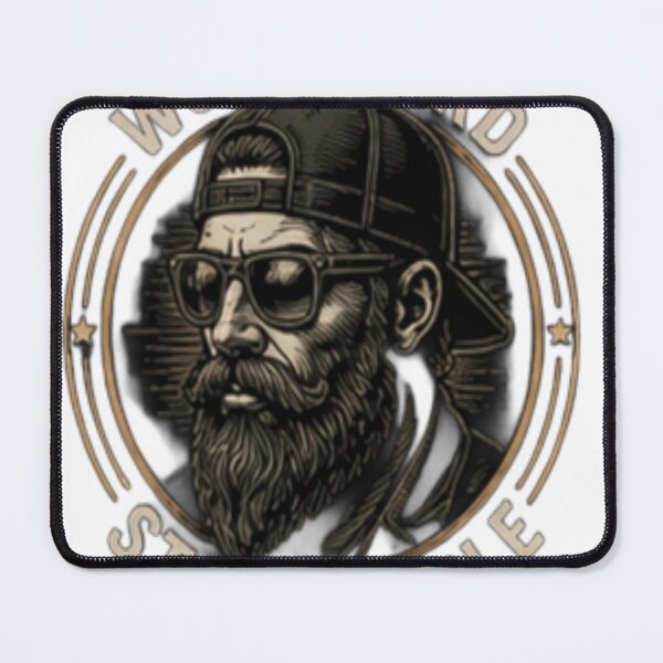 Item preview, Work Hard Stay Humble Bearded Man Design designed and sold by FABIOLA1970.