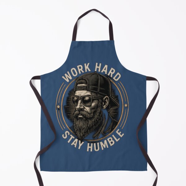Item preview, Work Hard Stay Humble Bearded Man Design designed and sold by FABIOLA1970.