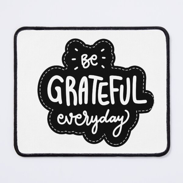 Item preview, Be Grateful Everyday Stitched Sticker Quote designed and sold by SolutionsArt.