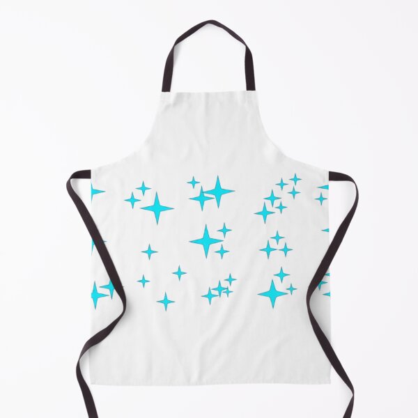 Item preview, Sparkling Stars Y2K Cyan - Minimalist 90s Retro Pattern designed and sold by Gabzerinho.