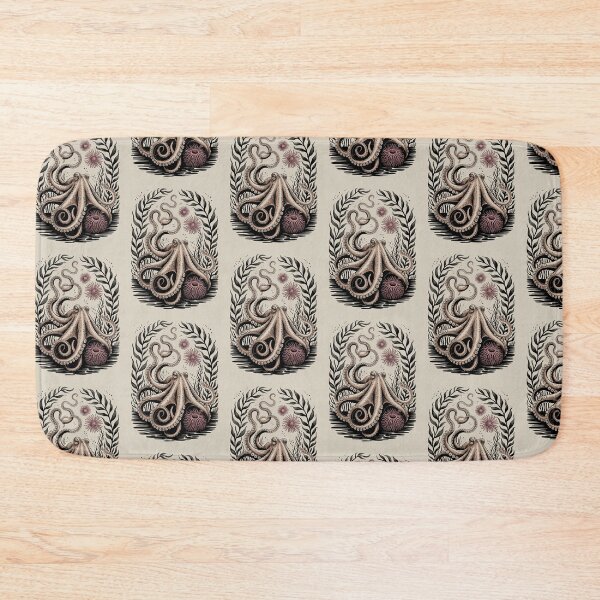 Item preview, Octopus and Sea Kelp Botanical Illustration designed and sold by NuvoraNest.