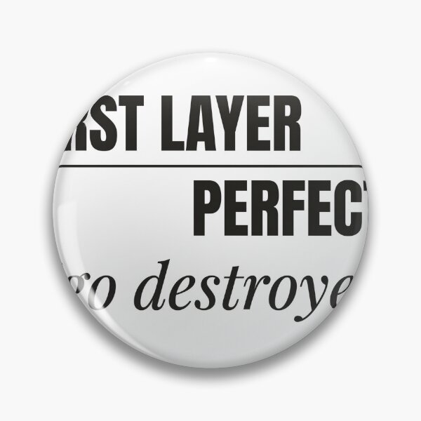 Item preview, First Layer Perfect Ego Destroyed 3D Printing designed and sold by Niebieski-Labs.